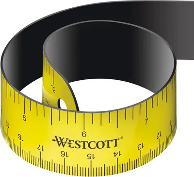 Produktbild von WESTCOTT Flachlineal Länge: 300 mm flexibel magnetisch
