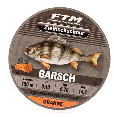 Produktbild von FTM Zielfisch Schnur geflochten Barsch orange 150m 0,10 mm//7,7kg