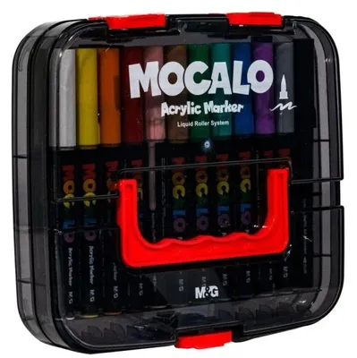 Produktbild von Acryl-Stiftmarker, 24 Farben, Marke M&G