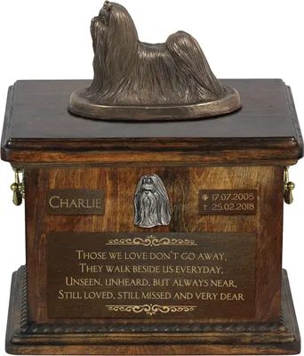 Produktbild von Shih Tzu I - Eine Urne für die Asche eines Hundes, eine Urne mit einer Statue, eine personalisierte Hundeurne von der Marke Art-Dog.