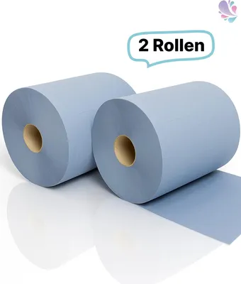 Produktbild von Putzrolle blau Blanc-Quality, 2 Rollen, 3-lagig, 2.000 Abrisse, saugstark, reißfest