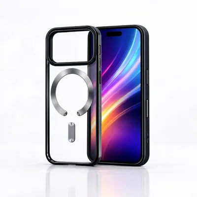 Produktbild von Hülle Für Apple iPhone 18 Pro Max MagSafe Case Magnetisch Robust Schwarz Robust Militärschutz Premium Glanz, KI-generiertes Bild