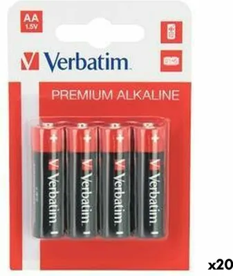 Zdjęcie produktu dla Baterie alkaliczne verbatim lr06 1,5 v (20 szt.)