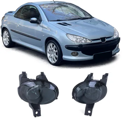Produktbild von Nebelscheinwerfer schwarz links/rechts für Peugeot 206 ab 1998 / 206 CC ab 2000