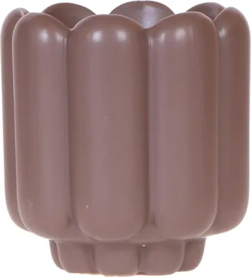 Produktbild von Kolibri Home | Retro-Ziertopf - Brown - Ø9cm