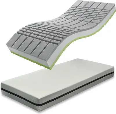 Obrázok produktu pre Matrac z pamäťovej peny Benab Medical Visco S3 Matrac 90 x 200 cm H3 / H4 tvrdosť 15 cm výška Matrace z pamäťovej peny, Sanitized, Visco, PUR, 7 zón, Profilácia, Antidekubitný