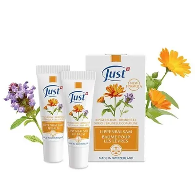Immagine prodotto di Just Lip Balm protegge e ripara le labbra sensibili 2 x 10 ml