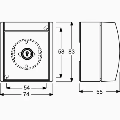 Obrázek produktu pro Busch-Jaeger 2083-0-0822, CEE 7/3, Modrá, Bílá, IP44, 250 V, 16 A, 74 mm