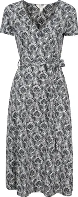 Image de Mountain Warehouse - "Santorini" Robe portefeuille midi pour femme MW4320 (34 FR) (Bleu marine)