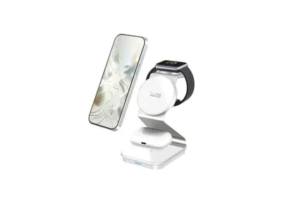 Obrázek produktu pro Bezdrátová nabíječka 3in1 FAST MAGNET/15W+3W+3W/wireless/white/WG 37