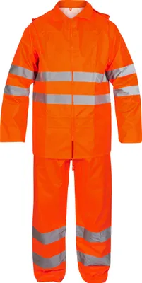 Produktbild von F. Engel Safety Regenset, Orange, Gr. M