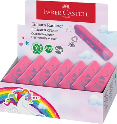 Image de Faber-Castell 188751 FABER-CASTELL Gomme en plastique "Licorne", rose/violet