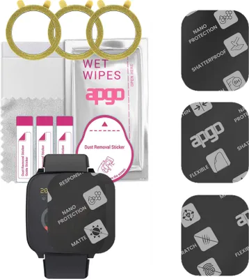 Produktbild von apgo 3 Stück Schutzglas, Matt, kompatibel mit Forever IGO JW-100 Smartwatch, Hybrid 8H, Ersatz für Hartglas, Displayschutzglas, Bildschirmschutz, Displayschutz, kratzfest