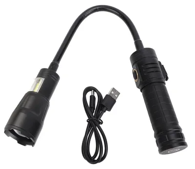 Obrázok produktu pre Ohybná baterka, s funkciou priblíženia, vysoký jas, pracovná lampa s magnetickou základňou, strana s COB pre opravy áut, čítanie, kempovanie