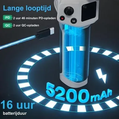 Obrázok produktu pre Gimbal - Prenosný - Skladací - Stabilizátor - Pre smartfóny - Ľahký - Sivý