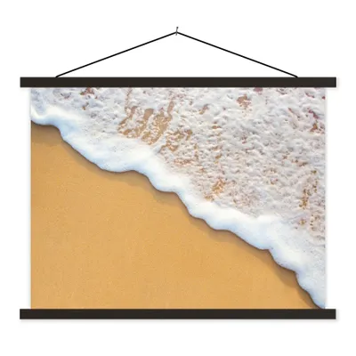 Produktbild von MuchoWow® Textilposter Strand - Wasser - Meer - Tropisch - Sommer 150x113 cm mit holzfarbenen Rahmen - Poster