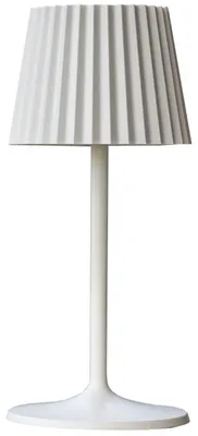 Zdjęcie produktu dla ABBY WHITE ciepłobiała bezprzewodowa lampa stołowa LED H30cm