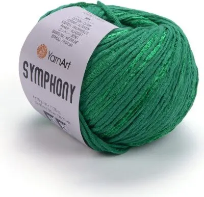 Produktbild von Yarnart Symphony Wolle 2111 Grün, 125m/50g, Baumwolle/Viskose-Mix