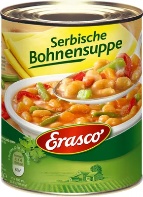 Produktbild von Erasco Serbische Bohnensuppe mit ganz viel gutem Gemüse 750ml