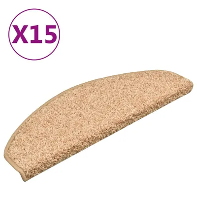 Obrázok produktu pre vidaXL Podložky na kroky 15 ks 65x21x4 cm Zlaté polkruhové veľké