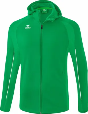 Produktbild von Erima Liga Star Trainingsjacke mit Kapuze Smaragd/Weiß - XXL