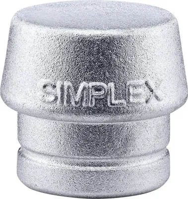 Produktbild von Halder Schonhammerkopf Durchmesser 50mm für Simplex lose Weichmetall hart silber - 3209050