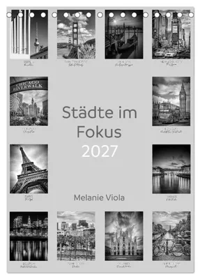 Produktbild von Städte im Fokus (Tischkalender 2027 DIN A5 hoch), CALVENDO Monatskalender