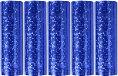 Produktbild von Blaue Luftschlangen, 5 Rollen, ca. 19 m Gesamtlänge, 0,037 m Breite