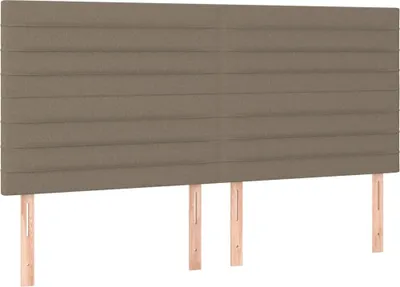 Produktbild von vidaXL Kopfteil Taupe 180x5x118/128 cm Stoff