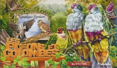 Produktbild von Briefmarken Togo 2016 Mi Block 1290 (kompl. Ausgabe) postfrisch Tauben