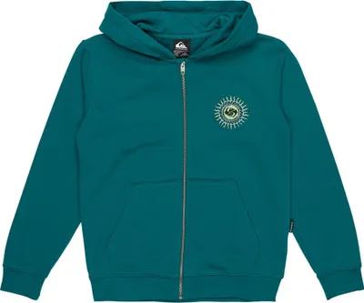 Immagine prodotto di Felpa con cappuccio e zip Quiksilver Graphic per ragazzi, verde acqua 14