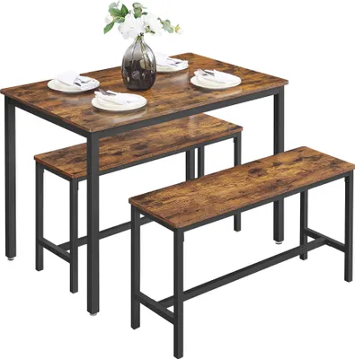 Produktbild von Sada stůl + dvě lavice do kuchyně LOFT 110 cm