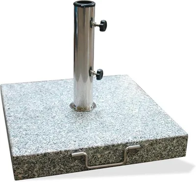 Imagen del producto de Soporte para sombrilla Silecomplaza, 45x45 cm, granito gris, 38 kg