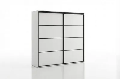 Zdjęcie produktu dla Szafa przesuwne drzwi, biała, 100 x 62 x 215 cm