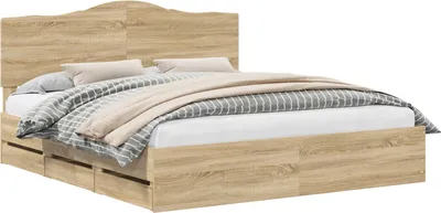 Produktbild von Bettrahmen Sonoma-Eiche 200 x 200 cm Ingenieurs Holz