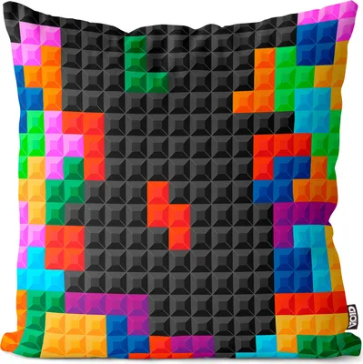 Produktbild von VOID Video Game Pixel Blöcke Kissenbezug Kissenhülle Sofakissen Kissen Deko Outdoor-Kissen Dekokissen