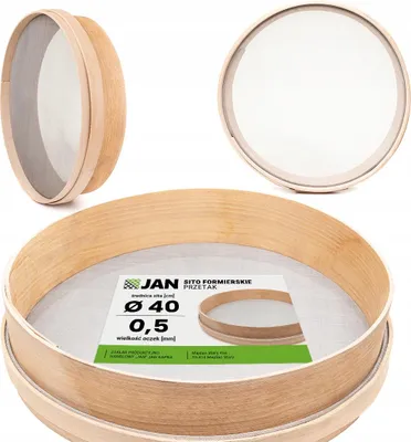 Produktbild von Holzrandsieb Bausieb - 40 Cm - Masche 0,5 Mm - Buchenholz - Zum Bausieb en