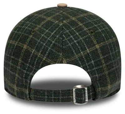 Imagen del producto de Gorra New Era 9TWENTY, diseño a cuadros, equipo New York Yankees, color verde/beige