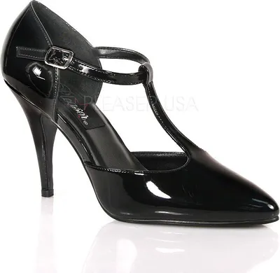 Produktbild von PLEASER VANITY-415 D’Orsay Stiletto Pump mit T-Riemchen