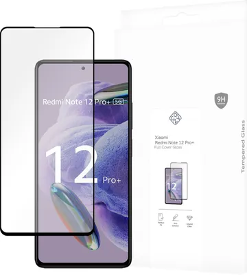Produktbild von Schutzfolie Xiaomi Redmi Note 12 Pro+ - Panzerglas - Cazy - Schwarz
