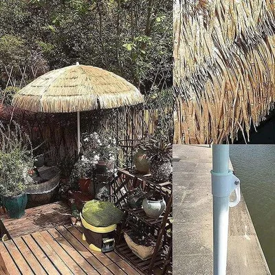 Immagine prodotto di Ombrellone a nido d'ape da patio, ombrellone da spiaggia per giardino e terrazza, parasole da esterno