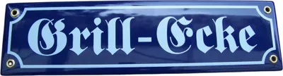 Produktbild von Emaille Schild Grill-Ecke