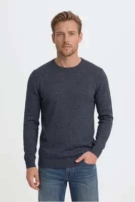 Produktbild von BLEND BHLars Herren Strickpullover Feinstrick Pullover mit Rundhals-Ausschnitt Baumwollmischung Regular fit, KI-generiertes Bild