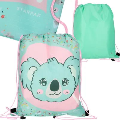 Produktbild von KOALA Mädchenschuhtasche für den SPORTUNTERRICHT, Schulumhängetasche für Mädchen 32x38 cm