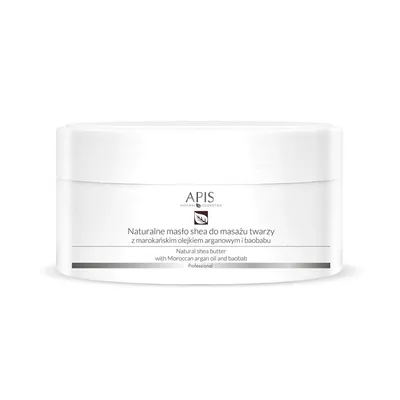 Immagine prodotto di APIS_Natural Burro di karité naturale per il massaggio del viso con olio di argan e baobab del Marocco 100g