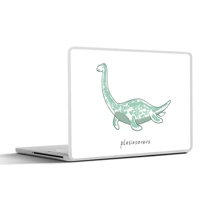 Produktbild von MuchoWow® Laptop Aufkleber Sticker Cover Kinderzimmer - Plesiosaurier - Dinosaurier - Junge - Mädchen - Kind 30x21 cm - Sticker für Laptop - Selbstklebend