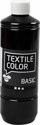 Image de Peinture pour textiles, noir, 500 ml/ 1 bt