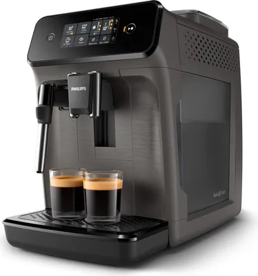 Immagine prodotto di Macchina da caffè Philips completamente automatica per 2 specialità di caffè, macchina per espresso, 1,8 l, caffè in grani, macinino incorporato, 1500 W, nero (aquafilter non incluso)