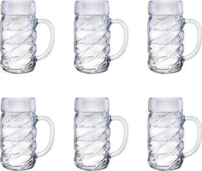 Produktbild von Bierglas, Bierkrug, Maßkrug, Bierseidel 6er Set Biergläser, Diamond - 0,5 Liter