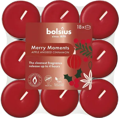 Immagine prodotto di Tea light 'Merry Moments' 18 pezzi zenzero mela cannella